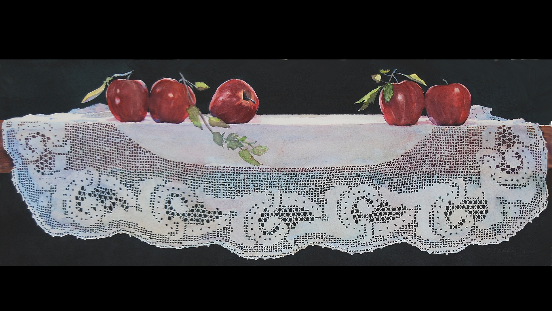 Click here to view Apples and Vintage Cloth by Sandy Lynn Wisecup